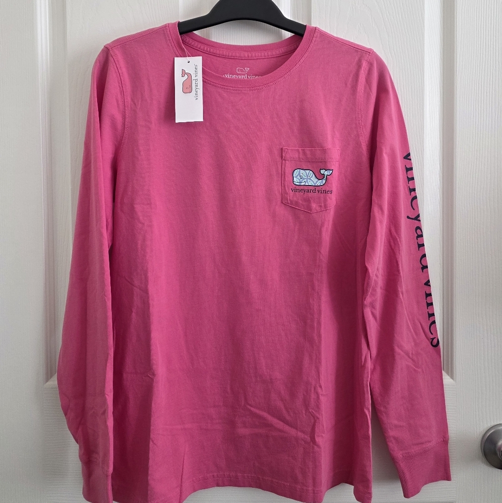 NWT Vineyard Vines Long-Sleeve Pocket Tee, Size XS